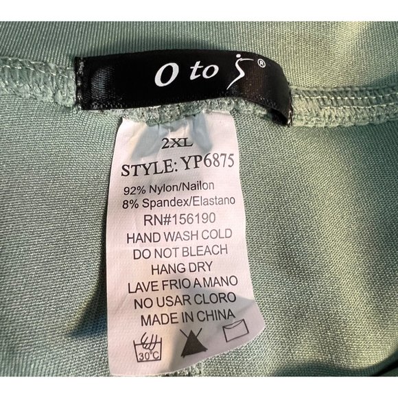 Otos Pants Womens 2XL Green Activewear Capri Athletic - Picture 5 of 6